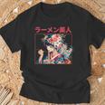 Geisha Con Flores De Cerezointageakura Arte Japonés Camiseta unisex Regalos para ancianos