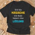 Ich Bin Kasache Ich Finde Immer Eine Lösung Kasachstan T-Shirt Geschenke für alte Männer