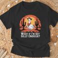 Was Ist Wenn Ich Nicht Albern Genug Bin Lustiger Dummer Goose-Meme-Humor T-Shirt Geschenke für alte Männer