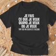 Je Fais Ce Que Jeeux Quand Jeeux Ou Jeeuxoeur Frère T-Shirt Cadeaux pour les vieillards