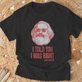 Karl Marx Marxismo Comunismoocialismo Filosofía Cuello Camiseta unisex Regalos para ancianos