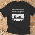 Landwirt Mais Häckseln Mein Lieblingssport Maistransport T-Shirt Geschenke für alte Männer