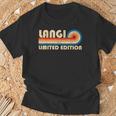 Langi Retro 70S 80Sunsettripe Camiseta unisex Regalos para ancianos