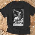 Live Deliciously Tarotkarte Wicca Ziege Heidnisch Okkult T-Shirt Geschenke für alte Männer