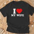 I Love My Wife I Heart My Wifealentines Day Tシャツ 高齢者への贈り物