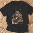 Mamá Y Cachorros Perro Pastor Alemán Camiseta unisex Regalos para ancianos
