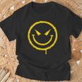 Meltingmile Face Groovige Lustige Coole Hippie-Ästhetik T-Shirt Geschenke für alte Männer