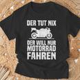 Motorrad Freiheit Motorradfahrer Biker Motorräder Fahrer T-Shirt Geschenke für alte Männer