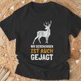 Nix Geschossen Ist Auch Gejagt Lustiges Für Jöger T-Shirt Geschenke für alte Männer