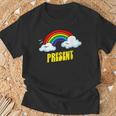 Present Cute arcastic Retrointage Rainbow Tシャツ 高齢者への贈り物