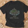Saint Michel Francia Dibujado A Mano Regalo Hombres Es Camiseta unisex Regalos para ancianos