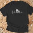 Schottische Highland-Kuh-Herzschlag Highland-Kuh T-Shirt Geschenke für alte Männer