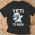Süßer Dabbing Yeti Lustiger Yeti Zum Rocken T-Shirt Geschenke für alte Männer