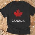 Vintage Retro Canadian Maple Leaf Camisa Canada Bandera Camiseta unisex Regalos para ancianos