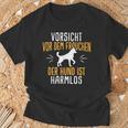 Vorsichtor Dem Frauchen Hundpruch T-Shirt Geschenke für alte Männer