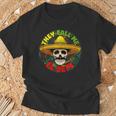 They Call Me El Jefe Divertida Calavera Esqueleto Mexicano In Mangas Camiseta unisex Regalos para ancianos