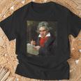 ベートーベン 肖像画【作曲家】ルートヴィヒ・ヴァン・ベートーヴェン Beethoven クラシック 音楽家 Tシャツ 高齢者への贈り物
