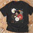 ボブキャット ウィッグ カツラ おかっぱ 猫 日本 和風 美しい 花 猫ミーム Tシャツ 高齢者への贈り物