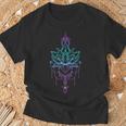 蓮の花 禅 マンダラ 平和 ヨガ Tシャツ 高齢者への贈り物