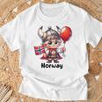 Bandera De Noruega Para Niños De Noruega Bandera Noruega Para Niñas Camiseta unisex Regalos para ancianos