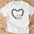 Cœuramoyède Drôle Propriétaire Deamoyède Amoureux Des Chiens T-Shirt Cadeaux pour les vieillards