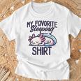 De Dormir My Favorite Bonita De Pijama De Ajolote Camiseta unisex Regalos para ancianos