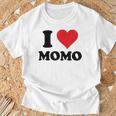 I Heart Momo ファーストネーム I Love パーソナライズ Tシャツ 高齢者への贈り物