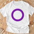 Hermafroditaímbolo De Bandera Lgbtq Intersex Camiseta unisex Regalos para ancianos