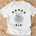 Mamma Mia Best Mum Ever スパゲッティ イタリアンヌードルラブ Tシャツ 高齢者への贈り物