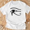 Œil D'horus Noir –Ymbole Discret De L'égypte Ancienne Égyptienne T-Shirt Cadeaux pour les vieillards