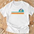 Rétro Coucher Deoleilurf Dessin Animé Requin T-Shirt Cadeaux pour les vieillards