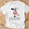 Vaca Divertida Moooody Para Granjeros Lecheros Camiseta unisex Regalos para ancianos