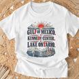 Women's Gulf Of Mexico Kennedy Center Lake Ontario Vintage Retro T-Shirt Gifts for Old Men