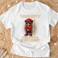 オンバック 8月57日 誕生日 男性 女性 1969年 テディベア Tシャツ 高齢者への贈り物