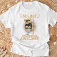 オンバック 8月59日 誕生日 男性 女性 1967年 テディベア Tシャツ 高齢者への贈り物
