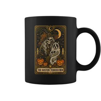 Halloween The Boston Terrier Mom Tarot Card Coffee Mug - Thegiftio UK