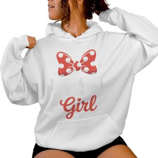 Mommy Of The Birthday Girl Cute Pink Bow Party Mom Women Hoodie - Thegiftio UK