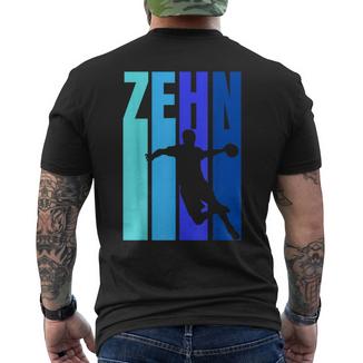 10 Geburtstag Jungs Handball Zehnter Geburtstag T-Shirt mit Rückendruck - Geschenkecke