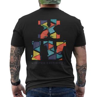 14 Jahre Geburtstagplitter Limited Edition Römische Zahlen T-Shirt mit Rückendruck - Geschenkecke