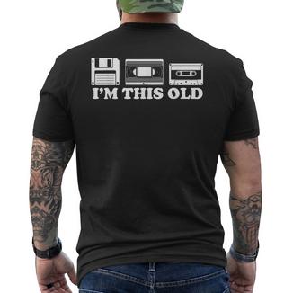 De Cassetteintage Rétro I'm This Old T-shirt imprimé au dos - Cadeauxyz