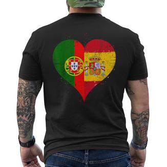 Drapeau Espagne Portugalintage Fier Espagnol Portugais Fan T-shirt imprimé au dos - Cadeauxyz