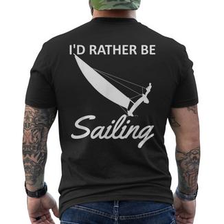 Je Préfère Être Un Passionné Deoile En Catamaran T-shirt imprimé au dos - Cadeauxyz