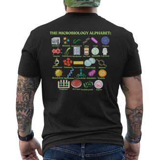 L'alphabet De Microbiologiecience Cool Et Microbiologie T-shirt imprimé au dos - Cadeauxyz