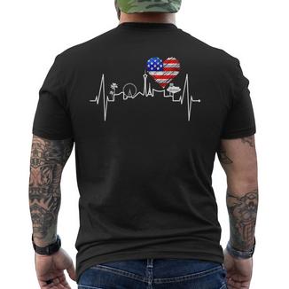 Lasegaskyline Herzschlag Nevada Usa Poker Herz Lasegas T-Shirt mit Rückendruck - Geschenkecke