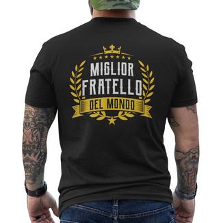 Miglior Fratello Del Mondouper Regalo Festa Del Papà T-shirt da uomo con stampa posteriore - Novitaregali