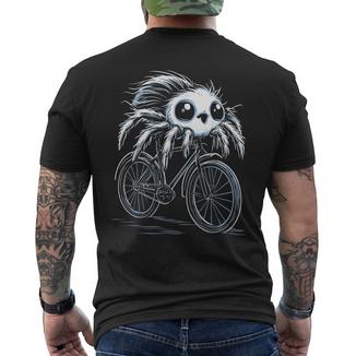 Motivpringspinnenliebhaber Fahrrad T-Shirt mit Rückendruck - Geschenkecke