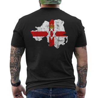 Nordirland Flagge Nordirland Reise Nordirland T-Shirt mit Rückendruck - Geschenkecke