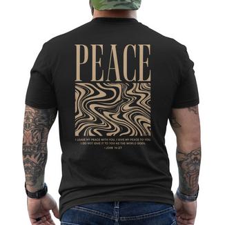 Paix Foi Chrétienne Religieux Jésus Écriture Culte T-shirt imprimé au dos - Cadeauxyz