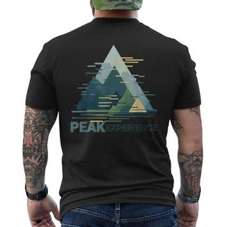 Peak Experience Mountain Adventure Esthétique Inspiré T-shirt imprimé au dos - Cadeauxyz