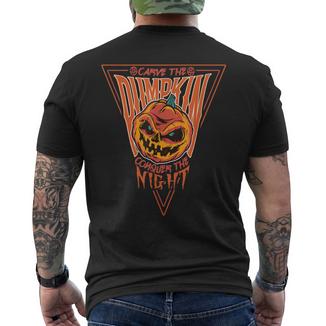 Sculptez La Citrouille À La Conquête De La Nuit T-shirt imprimé au dos - Cadeauxyz